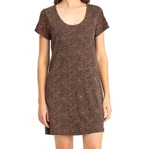 Animal Print Scoop Front Dress